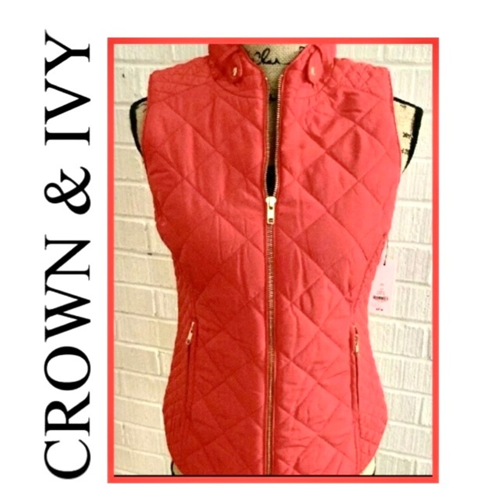 NWT Crown & Ivy Vest Size XS